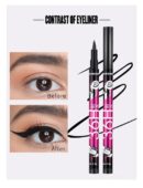 YANQINA Black Liquid Eyeliner + 3D Mascara (2 in 1)  Quick Drying Waterproof Non-smudge Eye Liner Pencil Makeup Set