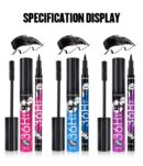 YANQINA Black Liquid Eyeliner + 3D Mascara (2 in 1)  Quick Drying Waterproof Non-smudge Eye Liner Pencil Makeup Set