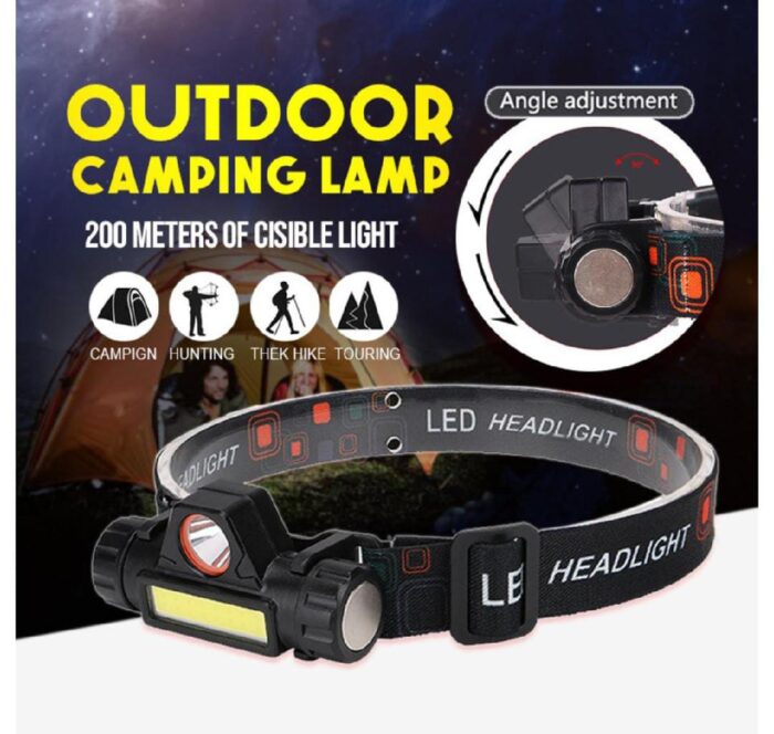 Portable Mini High Power LED Headlamp Flashlight for outdoor camping and cycling, hiking, working, racing