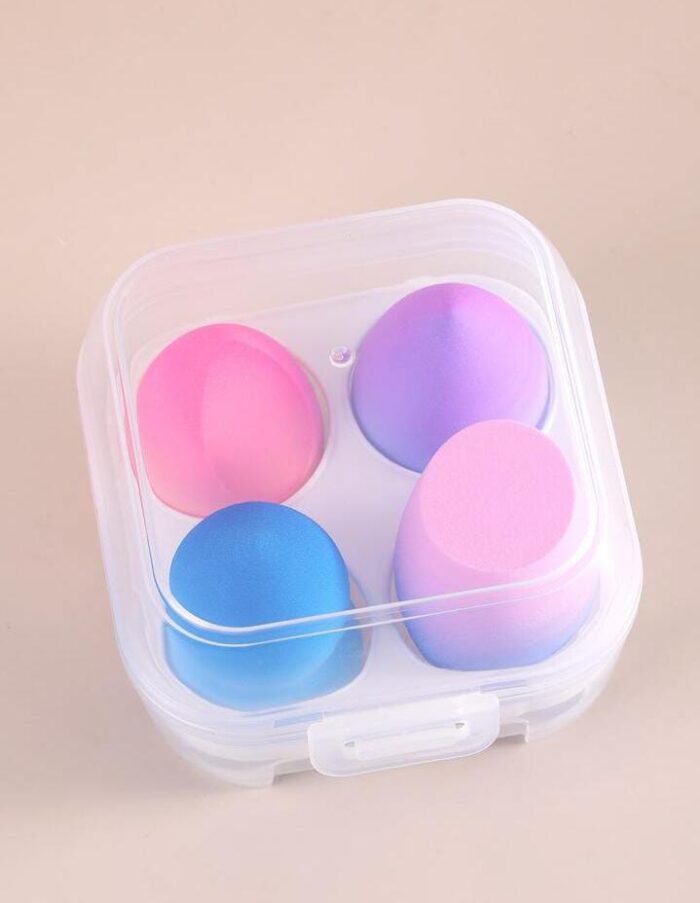 Pack of 4 – Beauty Blender with Plastic Case (random color) - Image 8