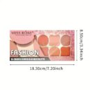 Miss Rose 10 fashion colors blush on palette