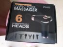 Compact Power Massager Gun with 6 Interchangable heads CY-002