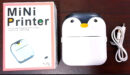 The Adorable Penguin Design Rechargeable Portable Mini Printer (random color)