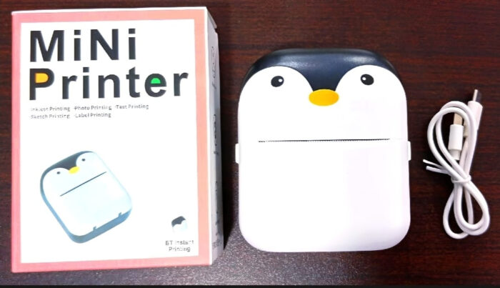 The Adorable Penguin Design Rechargeable Portable Mini Printer (random color) - Image 4