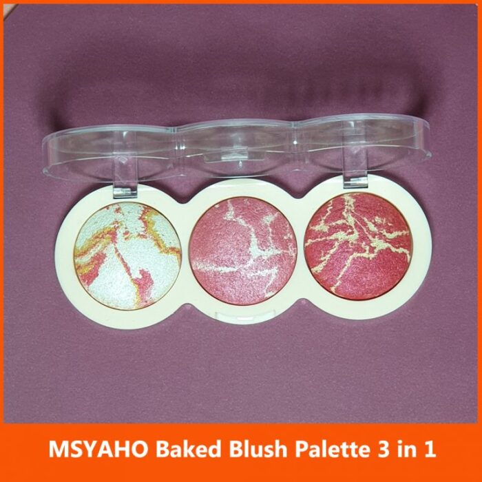 MSYAHO 3 in 1 Baked Blush Palette - Image 4