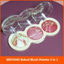 MSYAHO 3 in 1 Baked Blush Palette