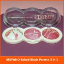 MSYAHO 3 in 1 Baked Blush Palette