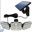 3 Head Motion Sensor 270 Wide Angle Illumination Waterproof  Solar Light | Outdoor Wall Lamp for Garden Garage