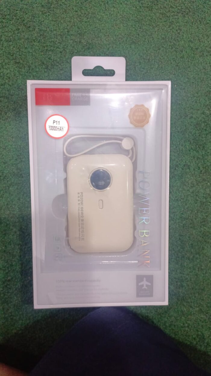 P11 Power Bank in Mini Size with Charging Cable 10000mAh (Random Color) - Image 9