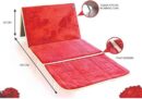 High Quality Foldable   Prayer Mat and Backrest 2 in 1 ( Jai Namaz / Jae Namaz) (random color)