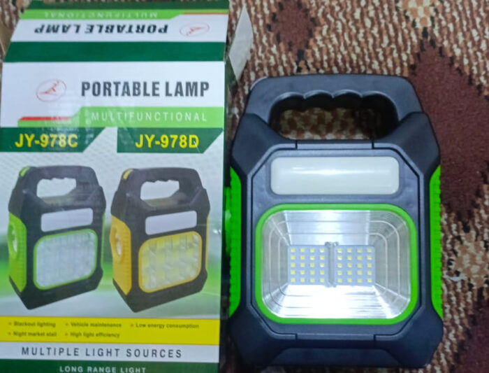 JY-978A Solar portable lamp multi functional for outdoor Hiking long Range light(random color) - Image 6