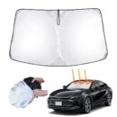 Windshield Car Sunshade, Sun Visor Protector, Foldable Front Window Sunshade Umbrella, Heat Insulation Protection