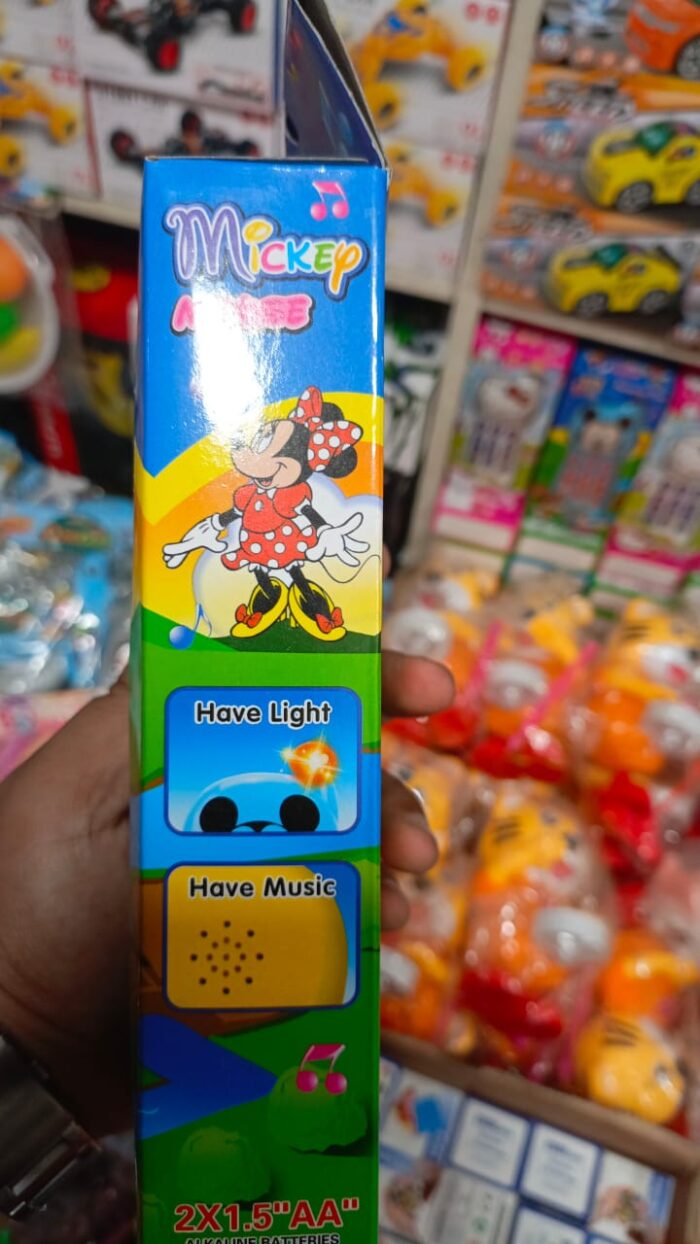 Micky Mouse Musical Toy Phone for Kids(Random color) - Image 5