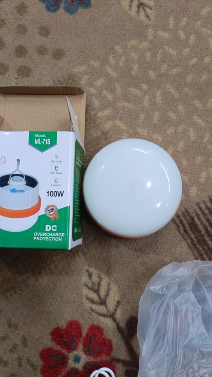 Multifunctional LED Bulb+Battery EMERGENCY ENERGY-SAVING LAMP 100W(ML-71S) - Image 4