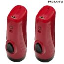 Pack Of 2  Portable Super Bright USB Rechargeable Multifunction Flashlights SD-8670