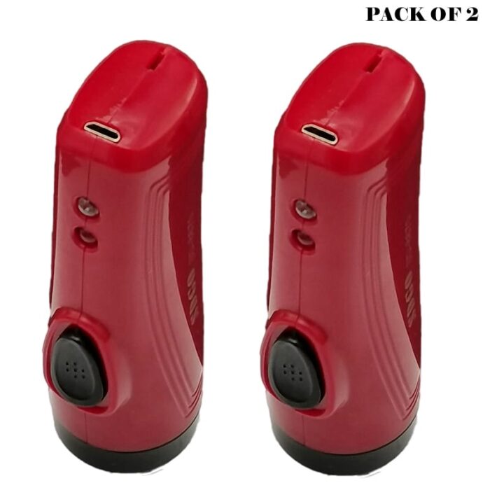 Pack Of 2  Portable Super Bright USB Rechargeable Multifunction Flashlights SD-8670 - Image 9