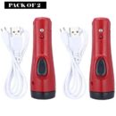 Pack Of 2  Portable Super Bright USB Rechargeable Multifunction Flashlights SD-8670