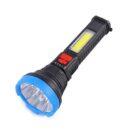 JX-1106C High Brightness Flashlight USB Charging w/ Cord Portable Lamp (random color)