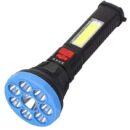 JX-1106C High Brightness Flashlight USB Charging w/ Cord Portable Lamp (random color)