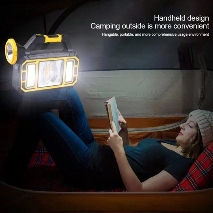 Solar Lantern Emergency Camping Lamp + Mobile Power Bank For Outdoor Camping Hiking - Image 5