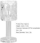 Mini light for indoor decoration Crystal Lamp, Clear Plastic Protection LED Crystal Lamp Cafe Bar Bedroom (Warm)