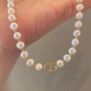 Beautiful Pearl Charm Korean Elegant Necklace  For Girls