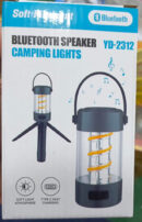 BLUETOOTH SPEAKER CAMPING LIGHTS YD-2312 / Rechargeable Camping Lantern, Waterproof Outdoor Lamp / Fishing Hiking Emergency