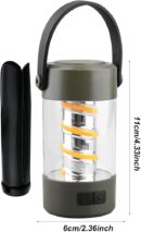 Wireless Speaker Lantern - Bluetoooth Camping RechargeableLight, Outdoor Stereo Lantern | Portable LED Lamp with Wireless Speaker, Waterproof Speaker with Built in Light for Camping Hiking Outdoors