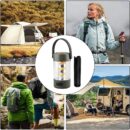 Wireless Speaker Lantern - Bluetoooth Camping RechargeableLight, Outdoor Stereo Lantern | Portable LED Lamp with Wireless Speaker, Waterproof Speaker with Built in Light for Camping Hiking Outdoors