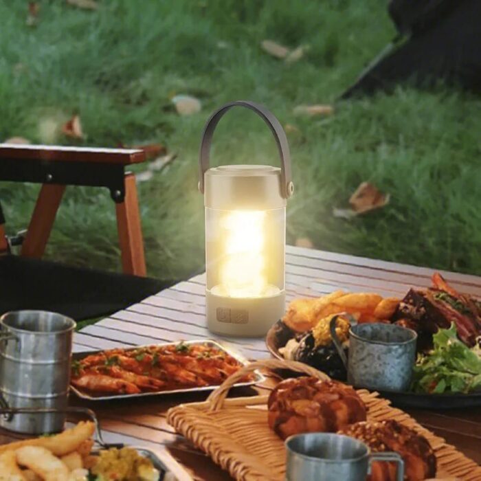 Wireless Speaker Lantern - Bluetoooth Camping RechargeableLight, Outdoor Stereo Lantern | Portable LED Lamp with Wireless Speaker, Waterproof Speaker with Built in Light for Camping Hiking Outdoors - Image 10