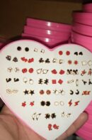 36 Pairs Of Random Beautiful studs  Silicon Back  With Back Stopper