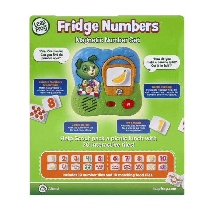 Magnetic Fridge Number LeapFrog Fridge Phonics Scout Picnic Basket Magnetic Numbers(random color) - Image 7