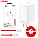 OnePlus 65W Warp Charge Power Adapter with Type-C to Type-C Fast Charging Cable