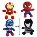 The Avengers Series Soft Spiderman and His Amazing Friends Stuffed Dolls for Superhero Fans -25 Cm  (Random doll)