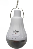 RECHARGEABLE SOLAR LIGHT WITH SOLAR PANEL CL-028MAX CCLamp