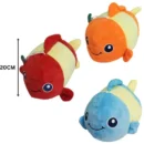 Clownfish Design Pet | Smiling Stuff Fish Squeaky Plush Toy - 20cm (Random Color)