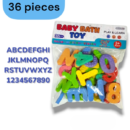 36pcs Eva Alphabets + Numbers Baby Bath Toy for childrens