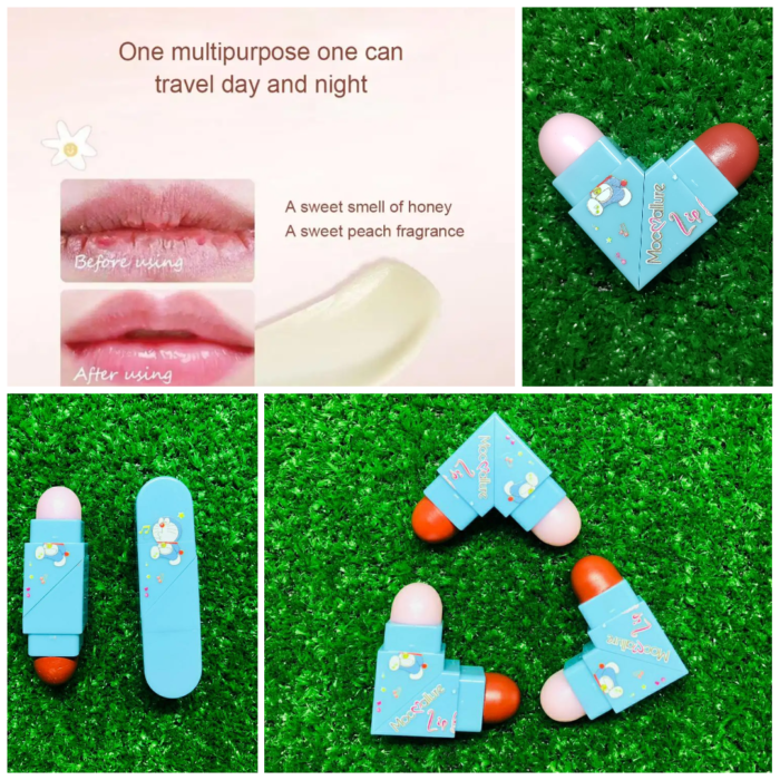 2 In 1 Moisturizing Lip Balm & Lipstick (random color)