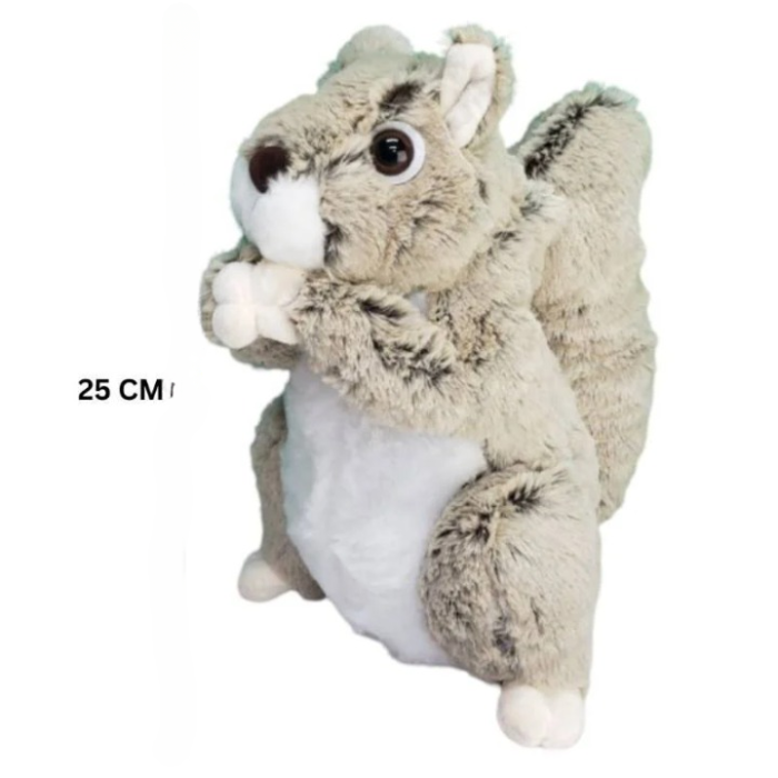 Squirrel Plush Toy With A Big Bushy Tail | Soft Stuffed Animal Plush Toy for Kids Boys & Girls - 25 CM